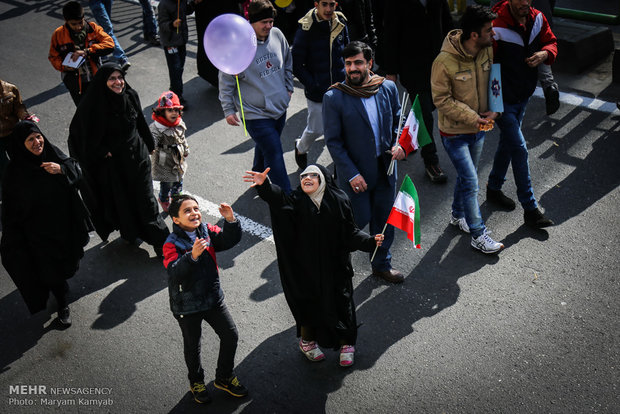 New frames from Feb. 11 rallies in Tehran