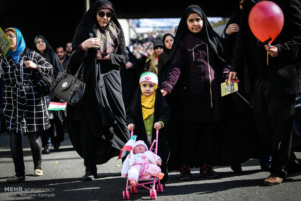 New frames from Feb. 11 rallies in Tehran