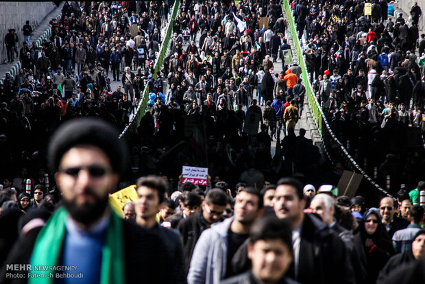 New frames from Feb. 11 rallies in Tehran