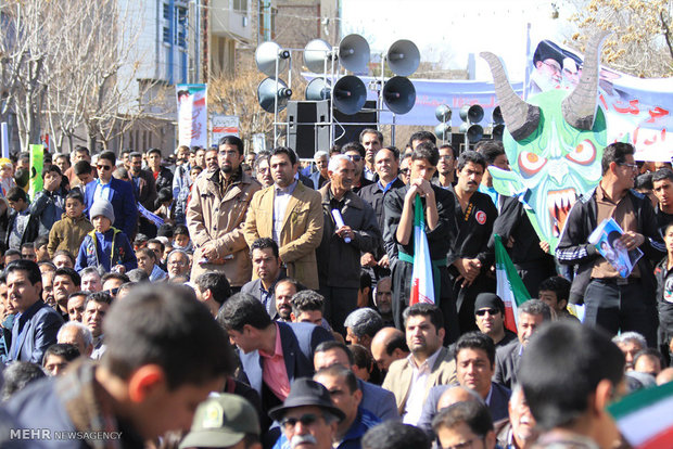 راهپیمایی یوم الله ۲۲بهمن در سیرجان