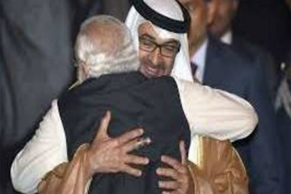 متحدہ عرب امارات کے ولی عہد کی بھارتی وزیر اعظم مودی سے ملاقات