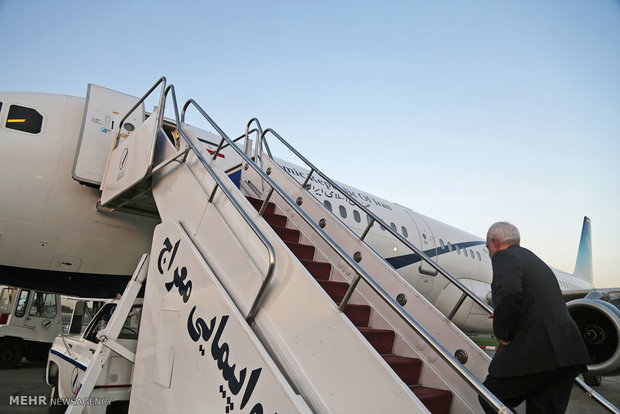 ظريف يغادر طهران متوجّهاً إلى بروكسل 