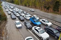 ترافیک در جاده های زنجان سنگین است
