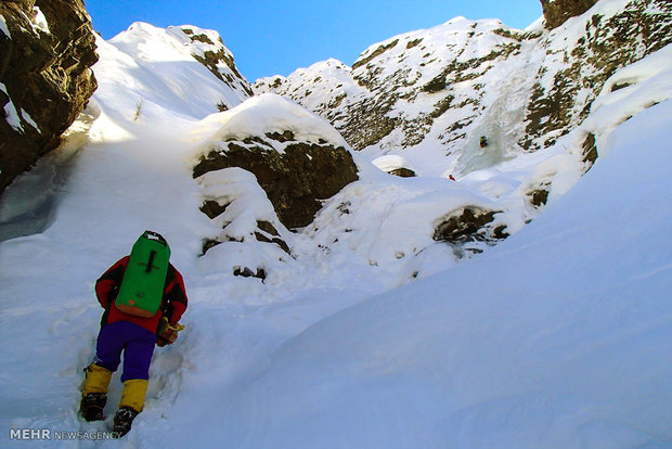 Ice climbing, winter sports festival