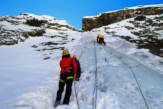 Ice climbing, winter sports festival