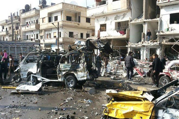 شهداء وجرحى في تفجير مزدوج في مدينة حمص وسط سوريا