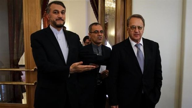 Iran, Russia reaffirm political solution to Syria crisis