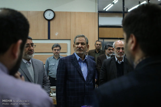 Iran's first VP visits election campaign