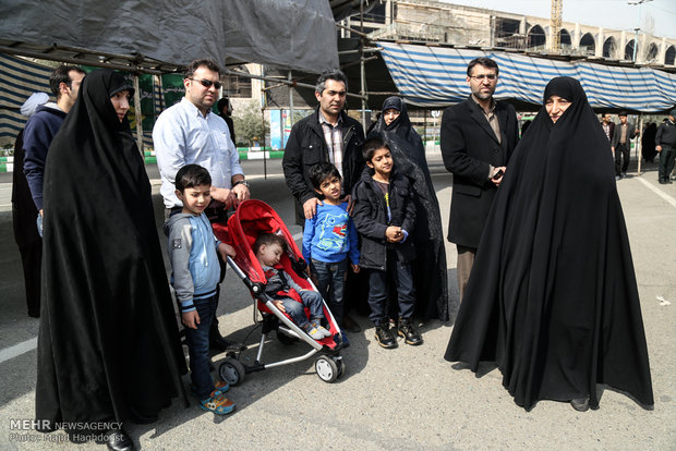 Frames from elections in Tehran