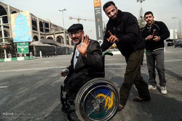 Frames from elections in Tehran