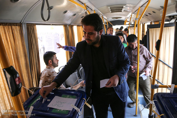 Election Day in Iran's provinces