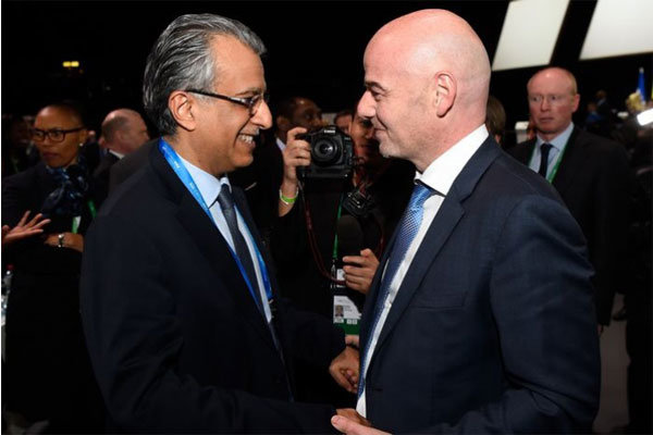 کنفدراسیون فوتبال آسیا به رئیس جدید فیفا تبریک گفت 