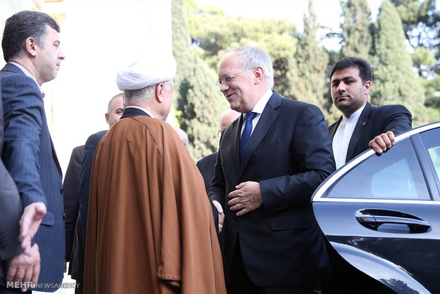 Rafsanjani, Schneider-Ammann meet in Tehran
