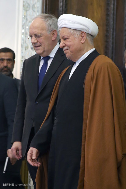 دیدار رئیس جمهور سوئیس با رئیس مجمع تشخیص مصلحت نظام