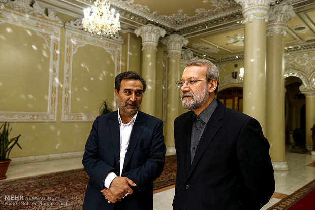 دیدار رئیس جمهور سوئیس با رئیس مجلس شورای اسلامی