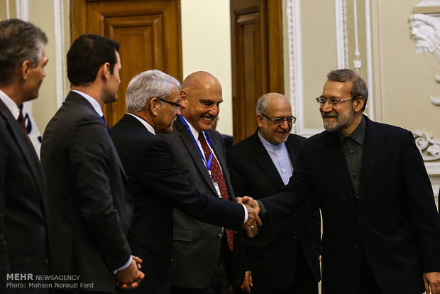 Larijani, Schneider-Amman meet in Tehran