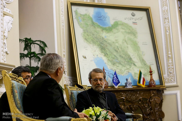 Larijani, Schneider-Amman meet in Tehran