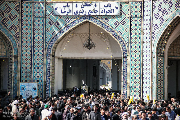مراسم تشییع پیکر آیت‌الله واعظ‌ طبسی