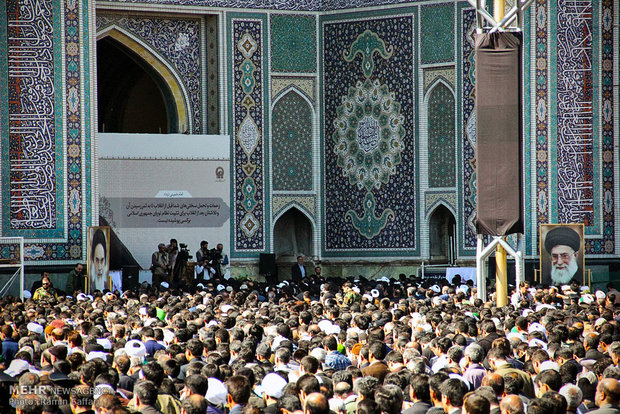 مراسم تشییع پیکر آیت‌الله واعظ‌ طبسی