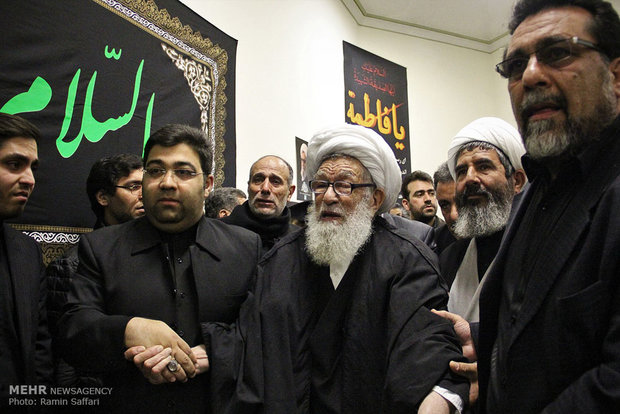 مراسم تشییع پیکر آیت‌الله واعظ‌ طبسی