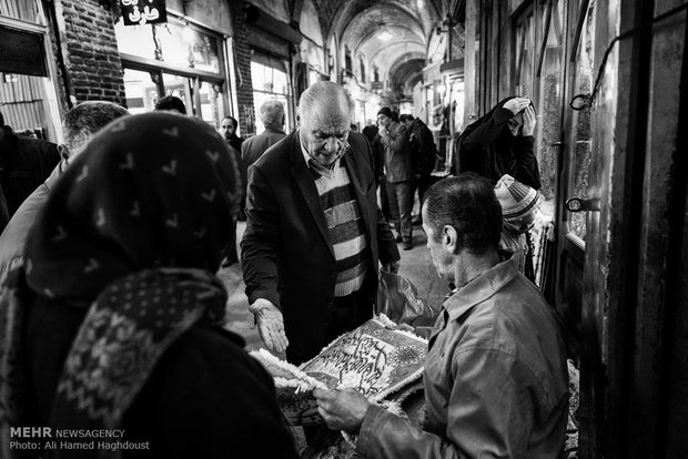 New Year shopping in Tabriz historic bazaar complex
