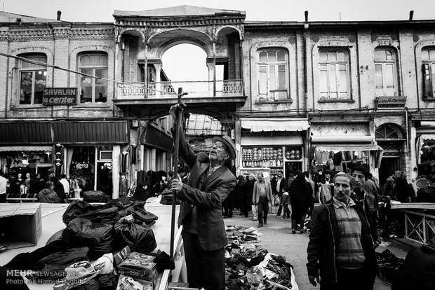 New Year shopping in Tabriz historic bazaar complex