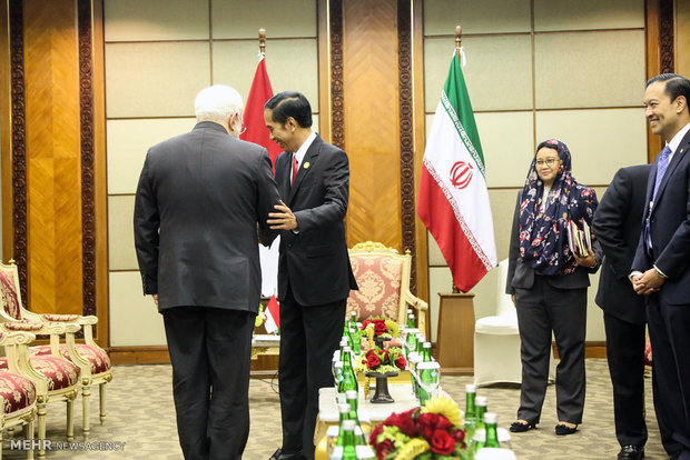 Zarif meets with Indonesian Pres.