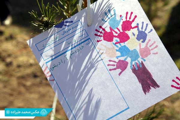 بچه‌های کار تهران «درخت آرزو» کاشتند