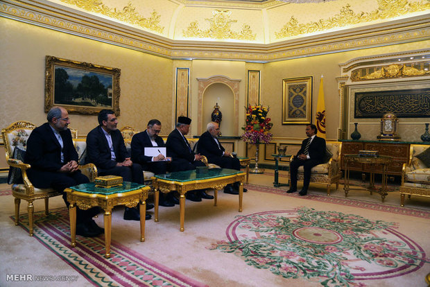 دیدار وزیر امور خارجه با پادشاه برونئی