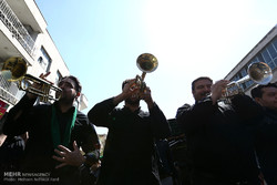 عزاداری هیئت کفن پوشان هرند اصفهان در مشهد مقدس