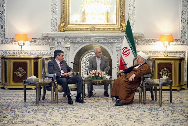 Rafsanjani, French official meet in Tehran