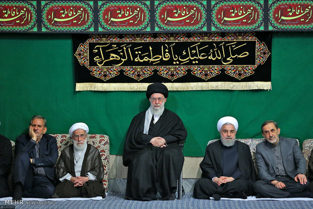 Leader attends Fatemieh mourning session