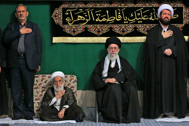 Leader attends Fatemieh mourning session