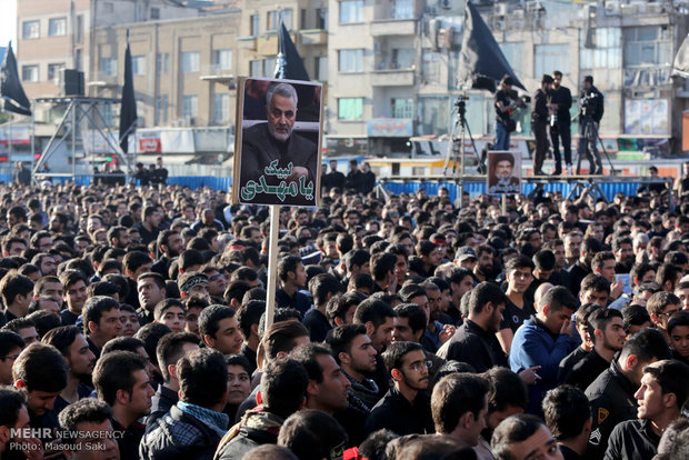 Gathering of Fatemi mourners 