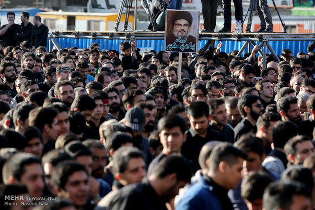 Gathering of Fatemi mourners 