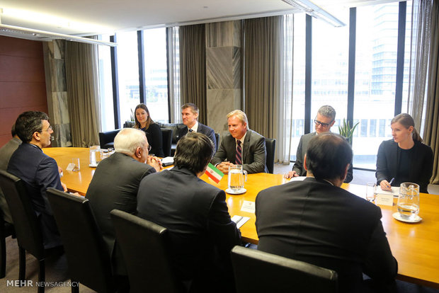 دیدار محمد جواد ظریف وزیر خارجه با وزیر تجارت نیوزیلند 
