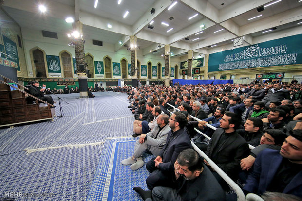 آخرین شب عزاداری فاطمیه ۱۴۳۷ در حسینیه امام خمینی