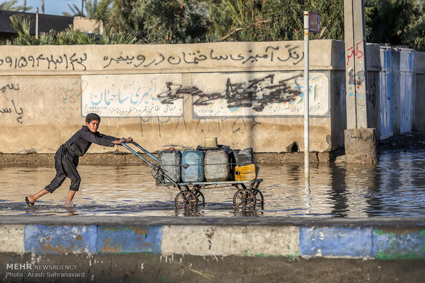 آبگرفتگی معابر شهر زابل استان سیستان و بلوچستان