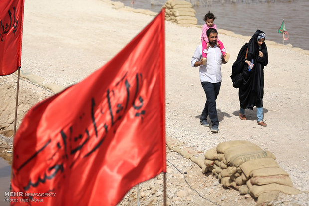 کاروان راهیان نور در شلمچه