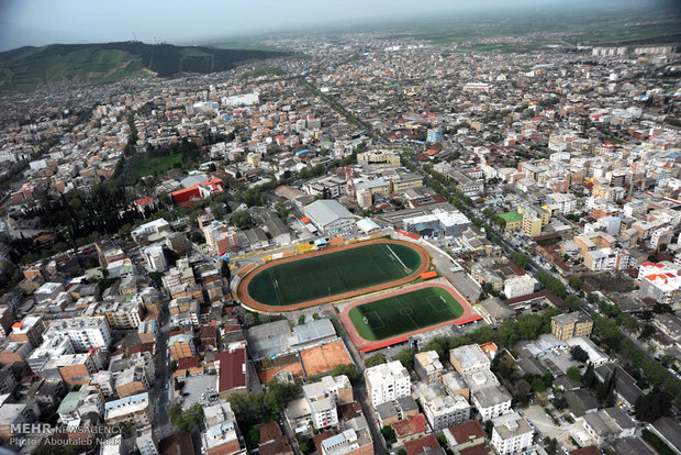 Aerial view of Golestan nature