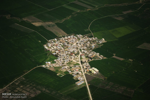 Aerial view of Golestan nature