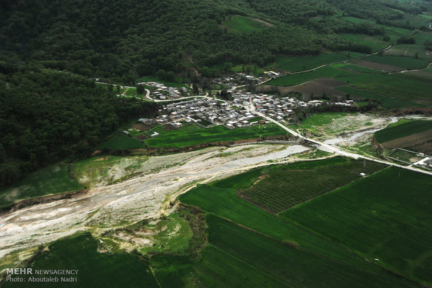 Aerial view of Golestan nature