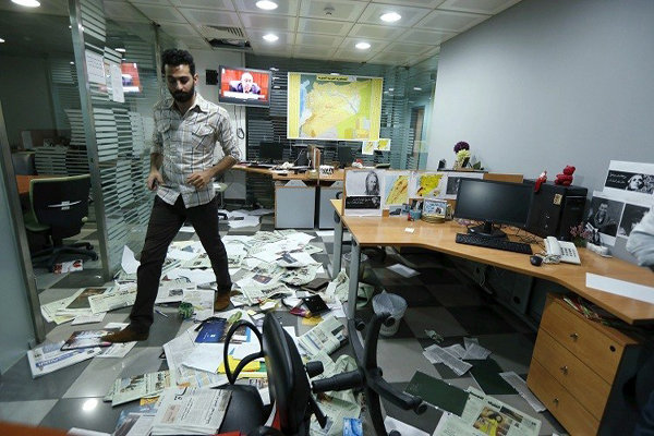 اقتحام مكتب صحيفة الشرق الأوسط السعودية في بيروت