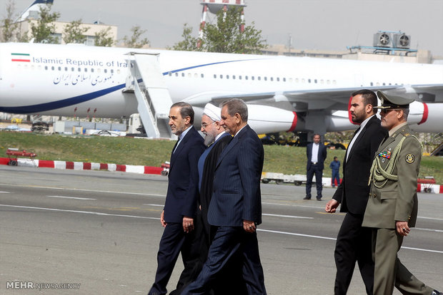 Cumhurbaşkanı Ruhani Türkiye’ye gitti Cumhurbaşkanı Ruhani Türkiye’ye gitti