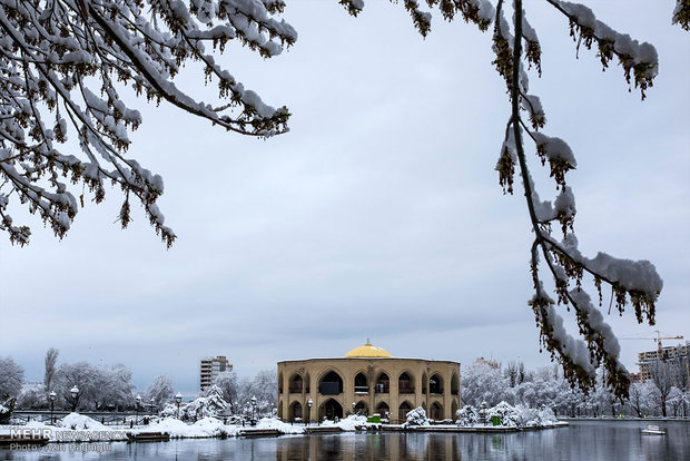 Spring snow in Tabriz