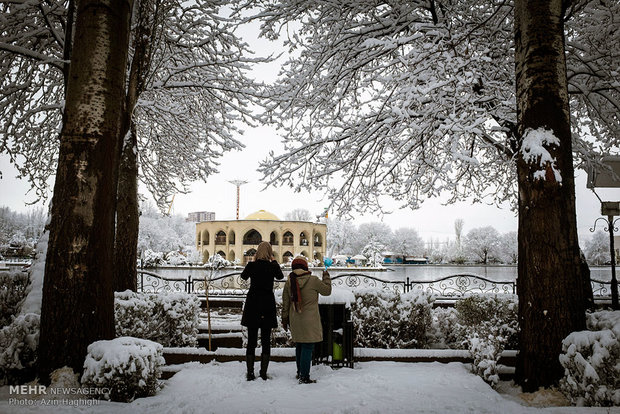 Spring snow in Tabriz