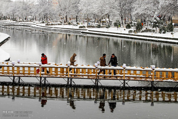 Ardebil under heavy snow