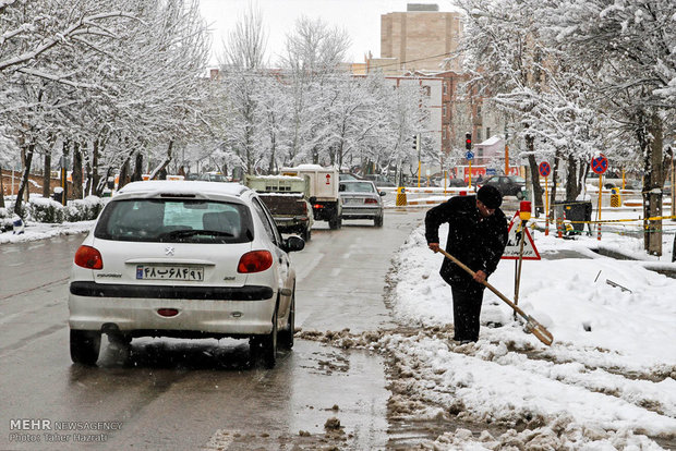 Ardebil under heavy snow