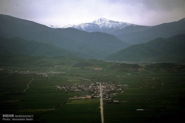 Aerial view of Golestan nature