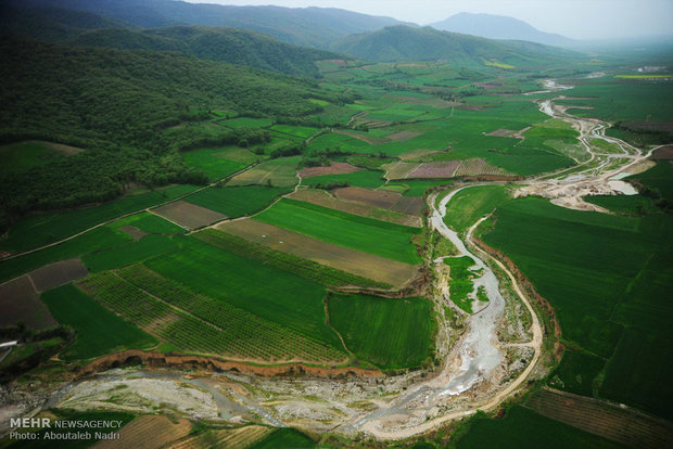 Aerial view of Golestan nature